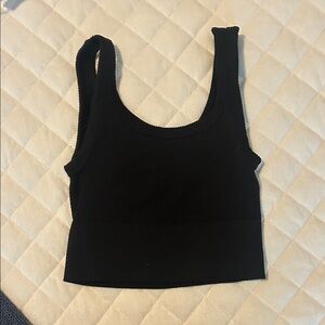 Tilly's Black Ribbed Tank Top